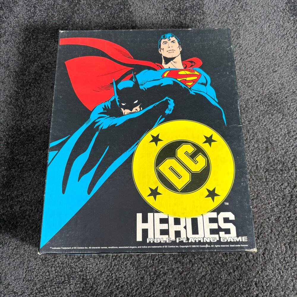 COMPLETE DC Heroes Role Playing Game Mayfair 2nd Edition - 1989 - Justice League